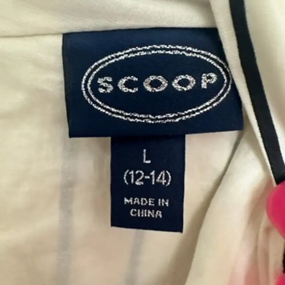 Scoop Belted Halter Midi Dress Women's L White Black Lined Minimalist - Picture 4 of 8